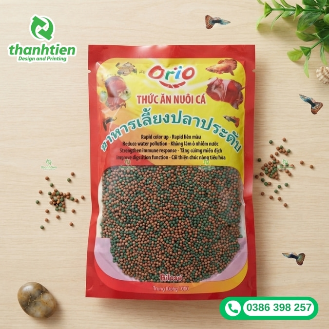 t&uacute;i đựng thức ăn c&aacute; cảnh đẹp