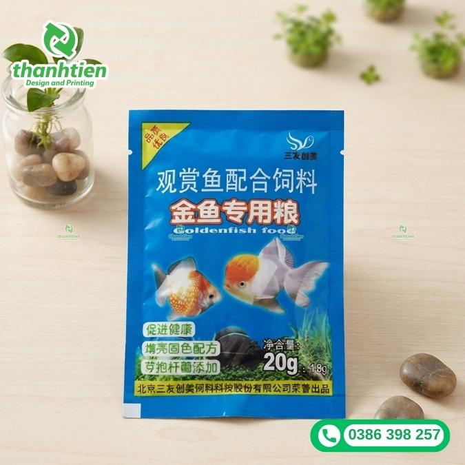 t&uacute;i đựng thức ăn c&aacute; cảnh