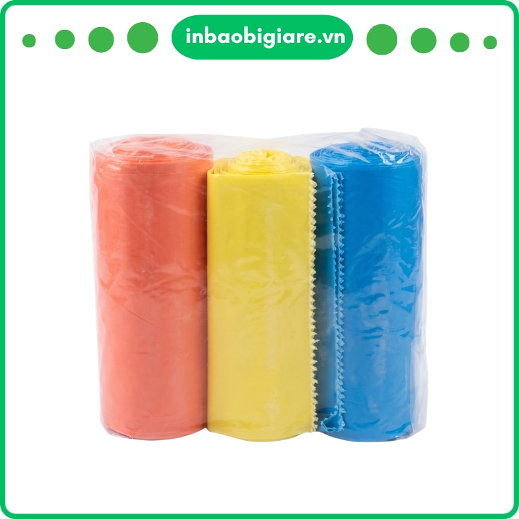 Túi rác cuộn 3 màu