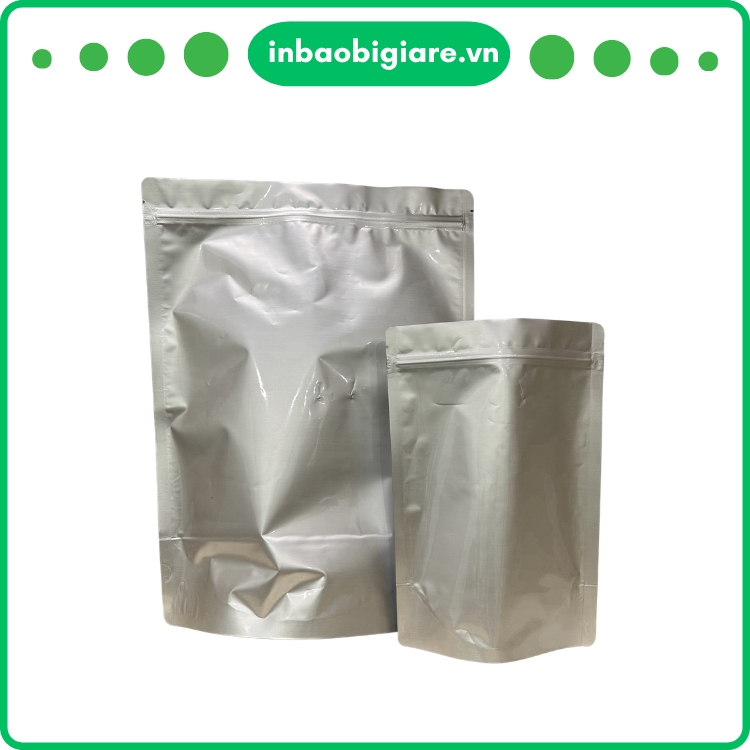 Túi Zipper Bạc