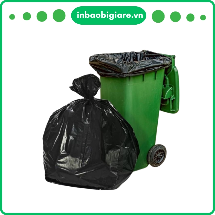 Túi Đựng Rác Công Nghiệp Đen PE, HD