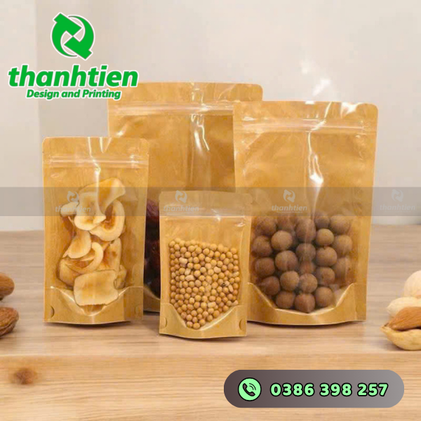 tui-zip-giay-kraft-1-mat-trong-suot-dung-thuc-pham