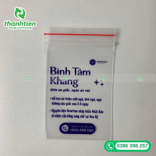 in t&uacute;i zip chỉ đỏ gi&aacute; rẻ