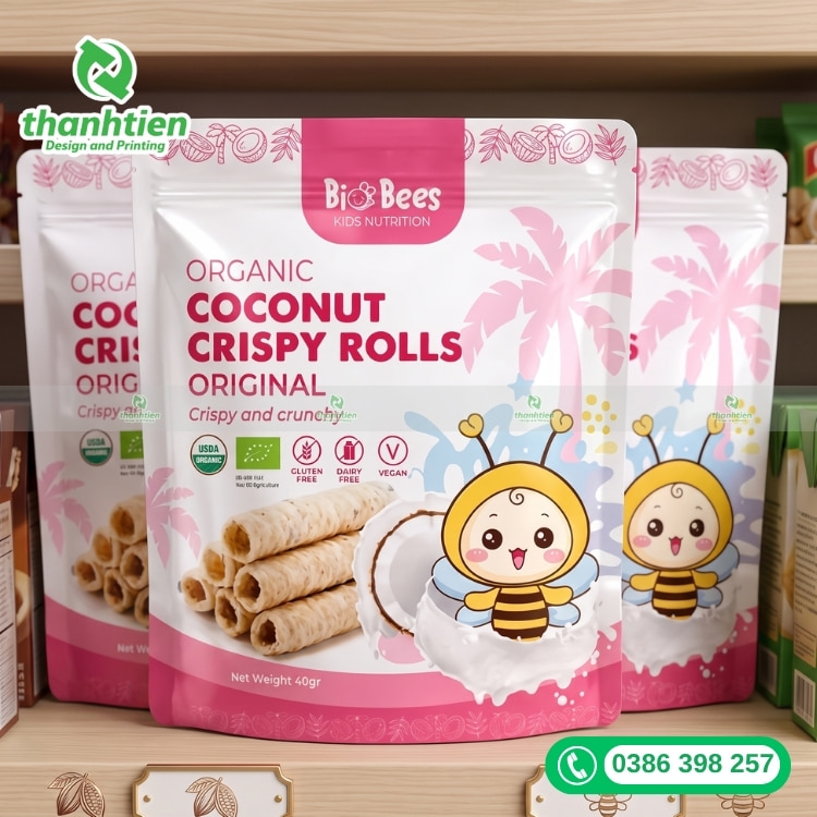 t&uacute;i zip đựng b&aacute;nh quế đẹp