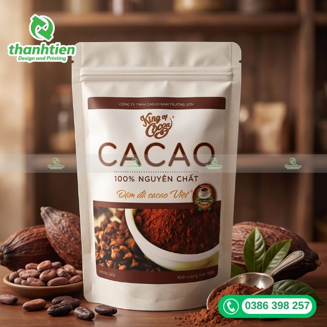bao b&igrave; đựng cacao đẹp