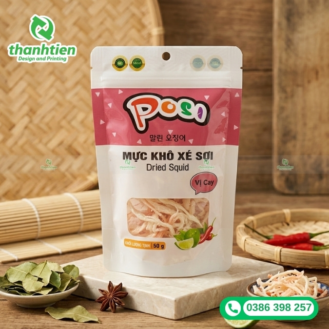 bao b&igrave; kh&ocirc; mực đẹp
