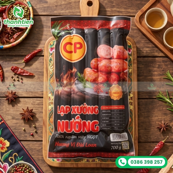 bao b&igrave; đựng lạp xưởng gi&aacute; sỉ