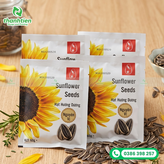 bao b&igrave; hạt hướng dương