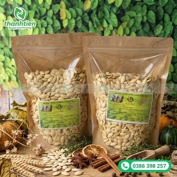 in bao b&igrave; hạt b&iacute; theo y&ecirc;u cầu