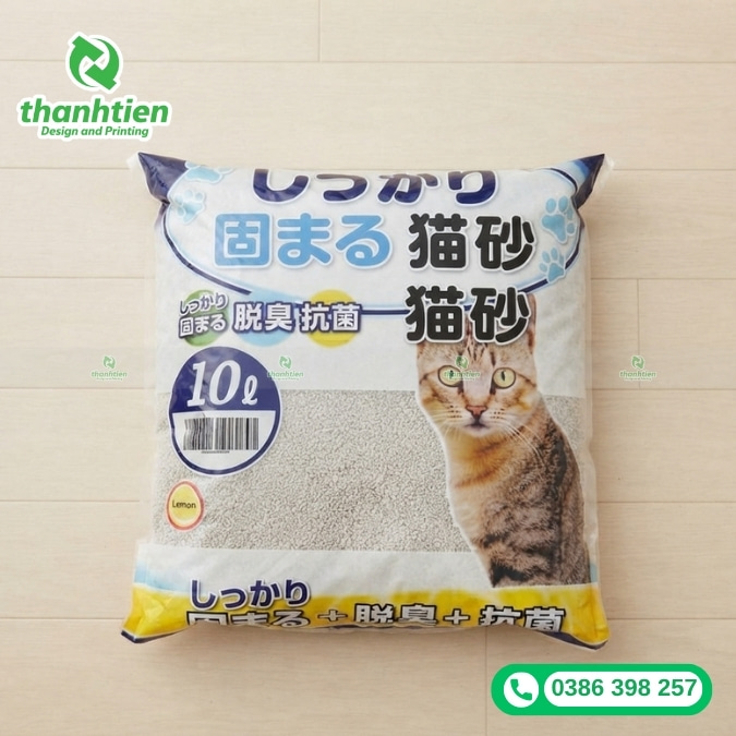 thiết kế bao b&igrave; đựng c&aacute;t m&egrave;o đẹp
