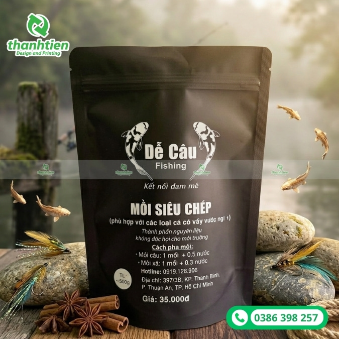 t&uacute;i zip nh&ocirc;m in ấn đẹp
