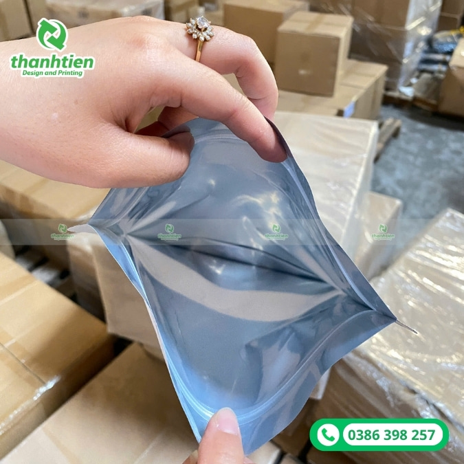 t&uacute;i zipper 2 mặt sữa đẹp