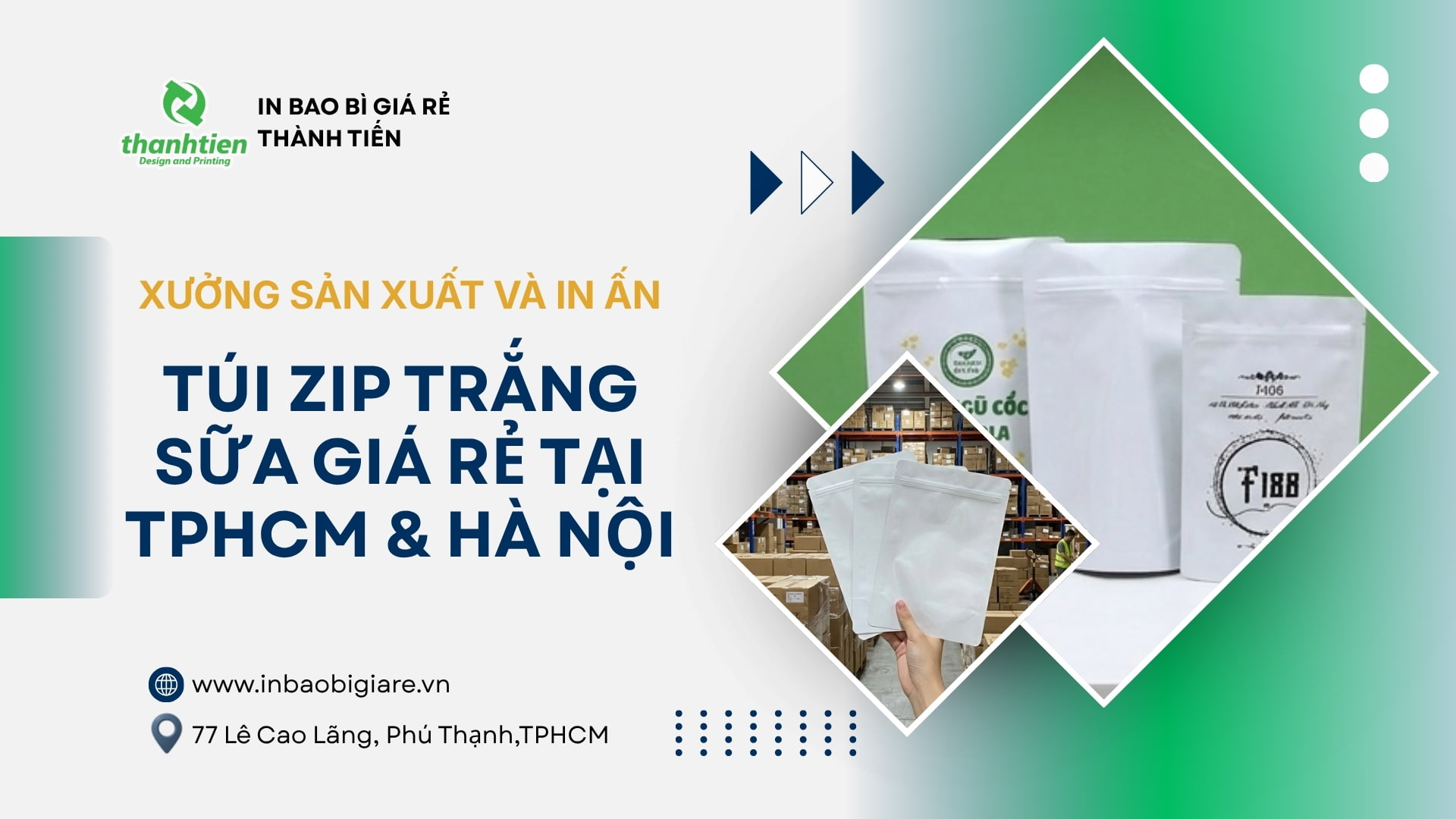 xưởng sản xuất t&uacute;i zip trắng sữa uy t&iacute;n
