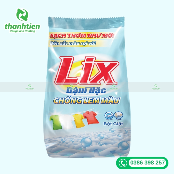 xưởng sản xuất bao b&igrave; đựng bột giặt