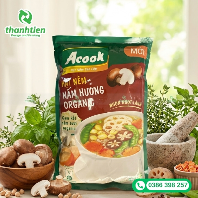 xưởng sản xuất bao b&igrave; hạt n&ecirc;m gi&aacute; sỉ