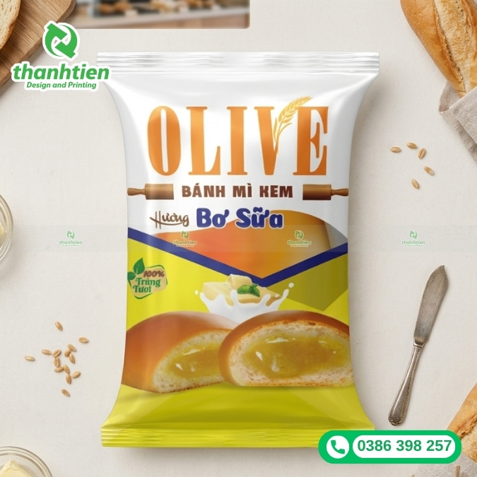 bao b&igrave; đựng b&aacute;nh m&igrave; tươi