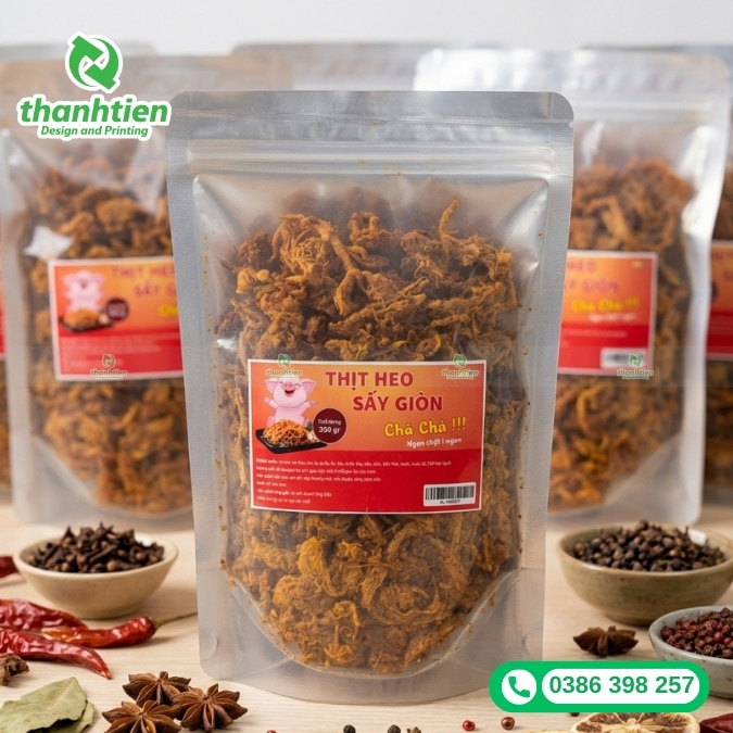 bao b&igrave; đựng kh&ocirc; heo chất lượng