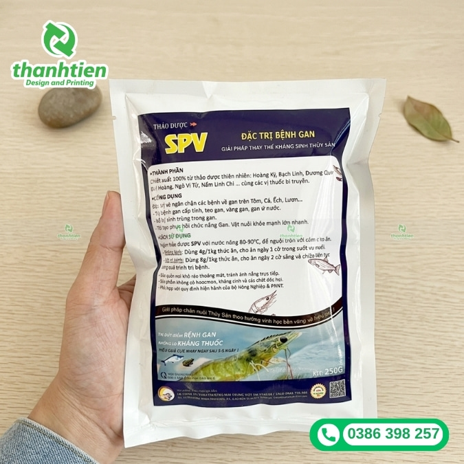 bao b&igrave; đựng thuốc thủy sản