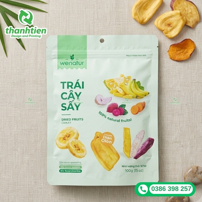 bao b&igrave; đựng tr&aacute;i c&acirc;y sấy