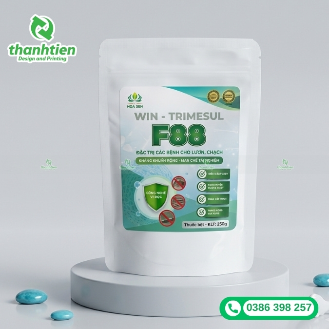 bao b&igrave; thuốc thủy sản cao cấp