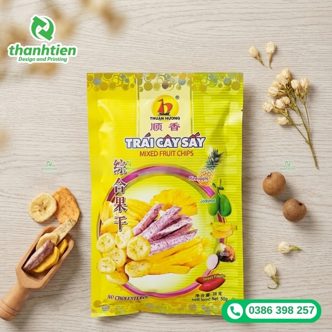 bao b&igrave; tr&aacute;i c&acirc;y sấy