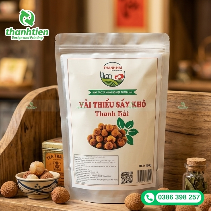 bao b&igrave; vải thiều sấy kh&ocirc;