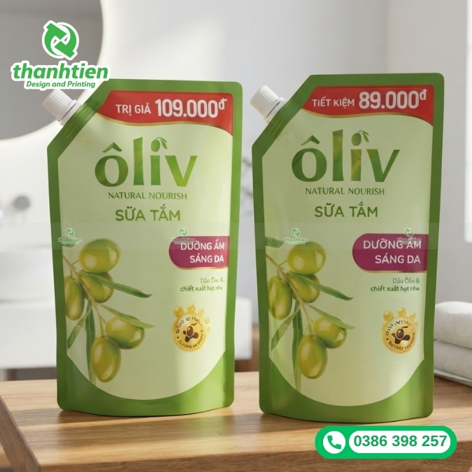 mua bao b&igrave; đựng sữa tắm tại xưởng