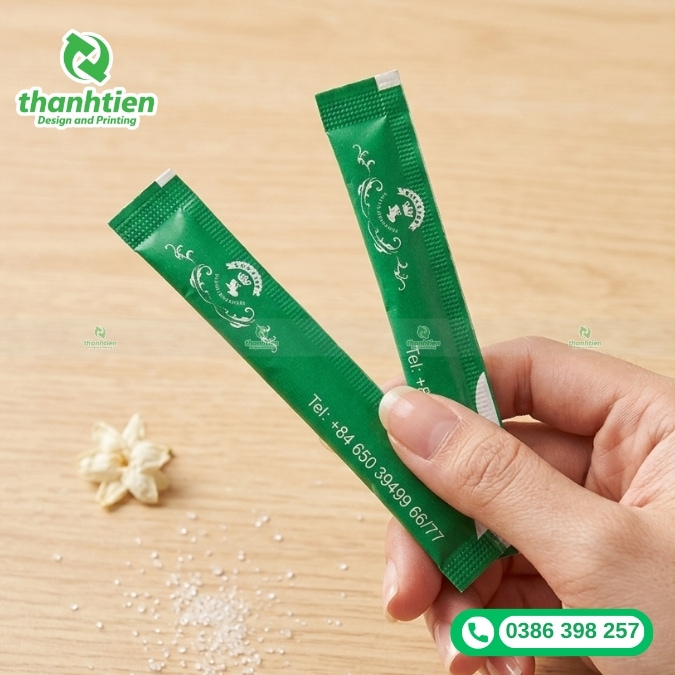 mẫu t&uacute;i đường que in ấn đẹp