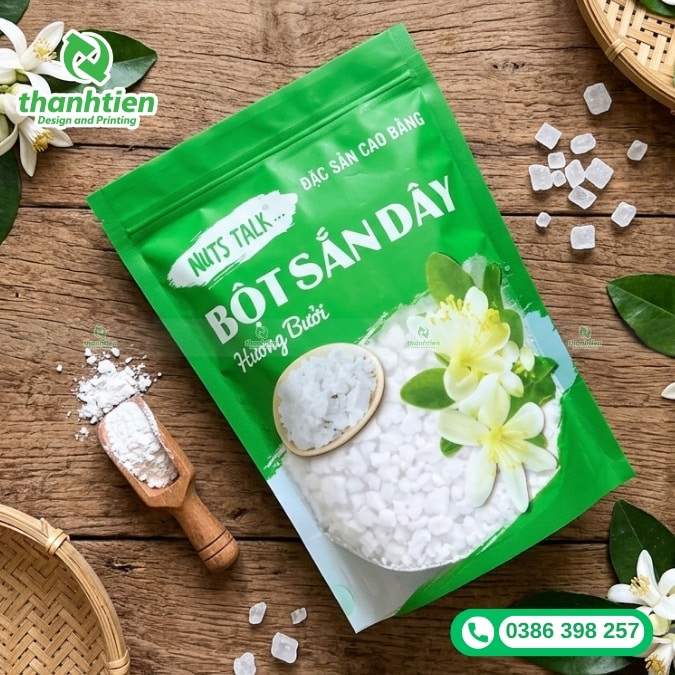 t&uacute;i zip đựng tinh bột sắn d&acirc;y đẹp