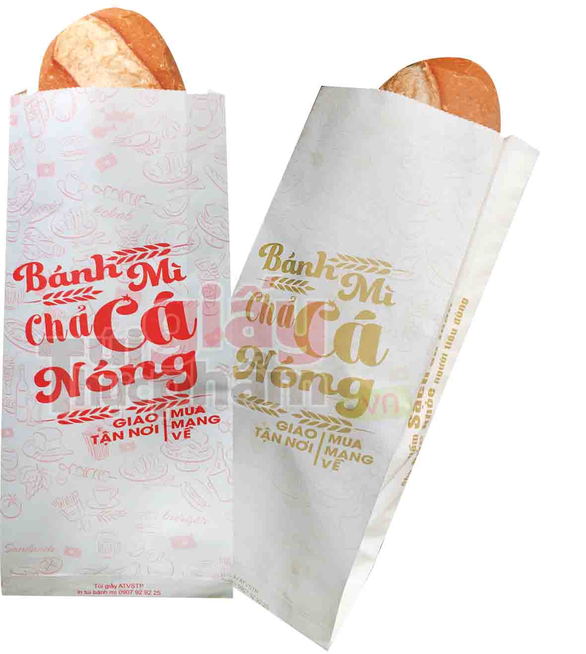 in túi giấy đựng bánh mì tại hcm